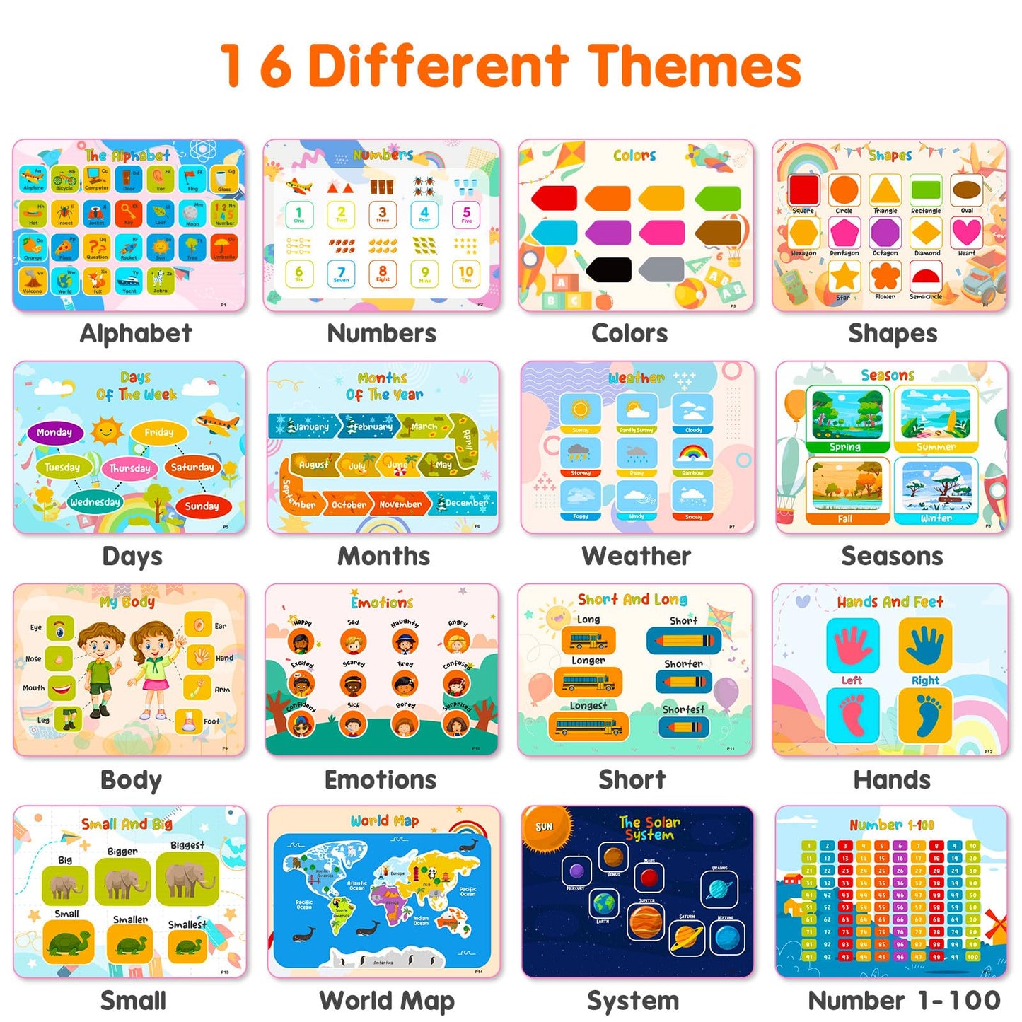 Kids Book Christmas Birthday Gifts for 3 4 5 Year Old Girls, Pre-assembled Stickers & Reusable, Activity Books for Kids Ages 3-5
