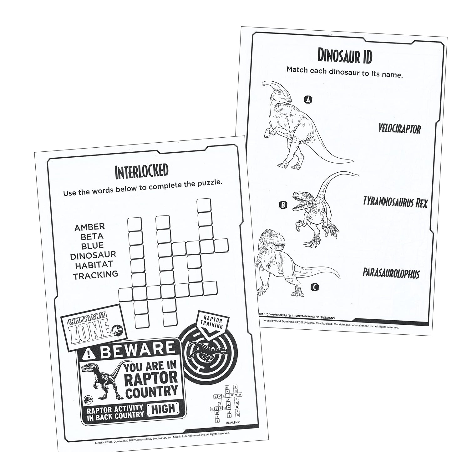 Jurassic World Jumbo Coloring And Activity Book - 64 Pages
