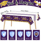 Chiazllta Set Of 3 Graduation Tablecloths Class Of 2024 Congrats Grad Purple Graduation Party Tablecover Decorations Party Suppl