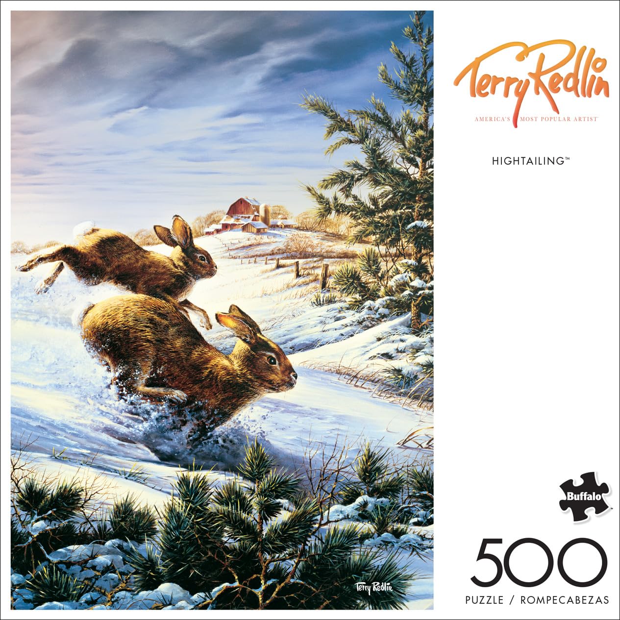 Buffalo Games - Terry Redlin - Hightailing - 500 Piece Jigsaw Puzzle For Adults -Challenging Puzzle Perfect For Game Nights - Finished Size Is 21.25 X 15.00