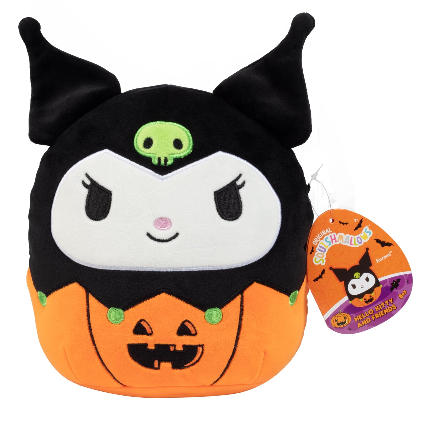 Squishmallows 8 Halloween Hello Kitty & Kuromi Pumpkin 2-Squish Set - Get Two Sanrio Official 8 Plush For Less - Collectible Sof