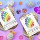 BEUFSE Easter Egg Roll Dice Game, Roll The Egg Game with Two Dices for Easter, Easter Roll The Dice Game, Easter Party Game Supp