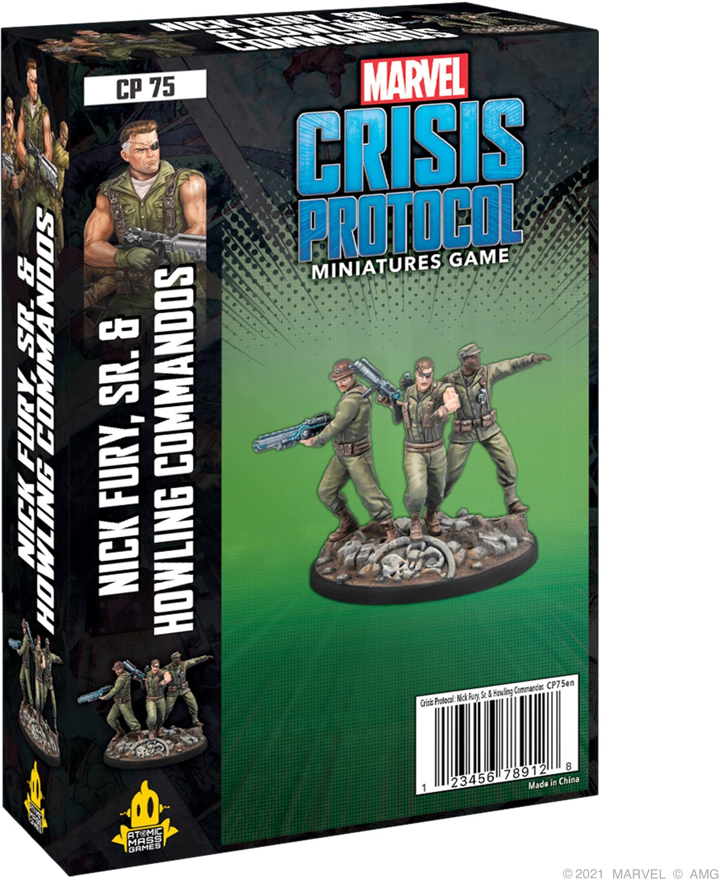 Atomic Mass Games Marvel: Crisis Protocol Nick Fury  Sr. & Howling Commandos Character Pack - Smash Hydra with This advanced Team! Tabletop Superhero Game  Ages 14+  2 Players  90 Min Playtime  Made