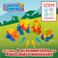 Creative Kids Build & Learn Dinosaur Take Apart Toy Set With Tools Interlocking Stem Educational Building Construction Kit For P