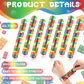 Civaner 24 Pieces Color Brick Party Slap Bracelet Colorful Building Blocks Pattern Slap Bracelets for Building Blocks Party Favo