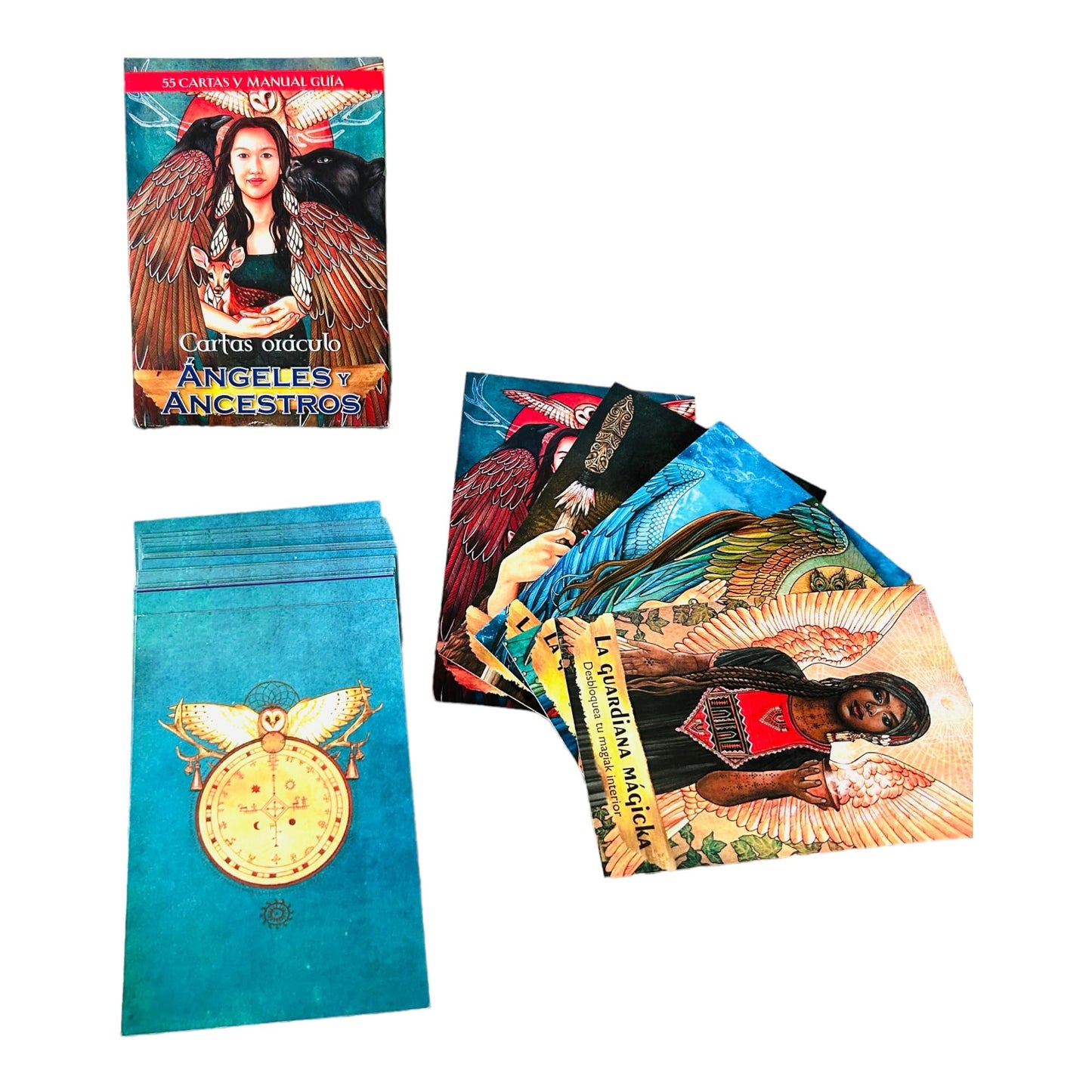 Cartas Or  Culo Angeles Y Ancestros En Espaol - 55 Cartas Y Gu  A De Significados - Gu  A Espiritual Para Guiar Tu Camino