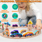 Toddler Boy Toys: 11 Magnetic Train Car Set, Spider Toys For Boys 2 3 4 Wooden Toys For Toddlers Montessori Toys Superhero Toys