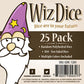 Wiz Dice Bulk Random Polyhedral Dice (D10-25 Pack) - Polyhedral Role Playing Dice in Unique Colors - DND Accessories for TTRPG D