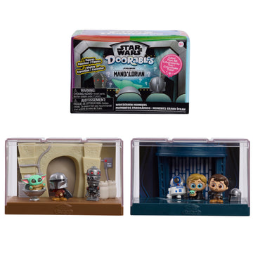 Just Play Star Wars Doorables Widescreen Moments - Star Wars: The Mandalorian, Collectible Figures, Kids Toys For Ages 5 Up