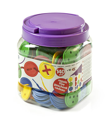 Lacing Buttons: 140 Pieces / Jar