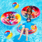 Parentswell 6Pcs Big Pool Floats Tubes: Inflatable Pool Floats Swimming Rings With Beach Balls - Brightly Colored Pool Floaties