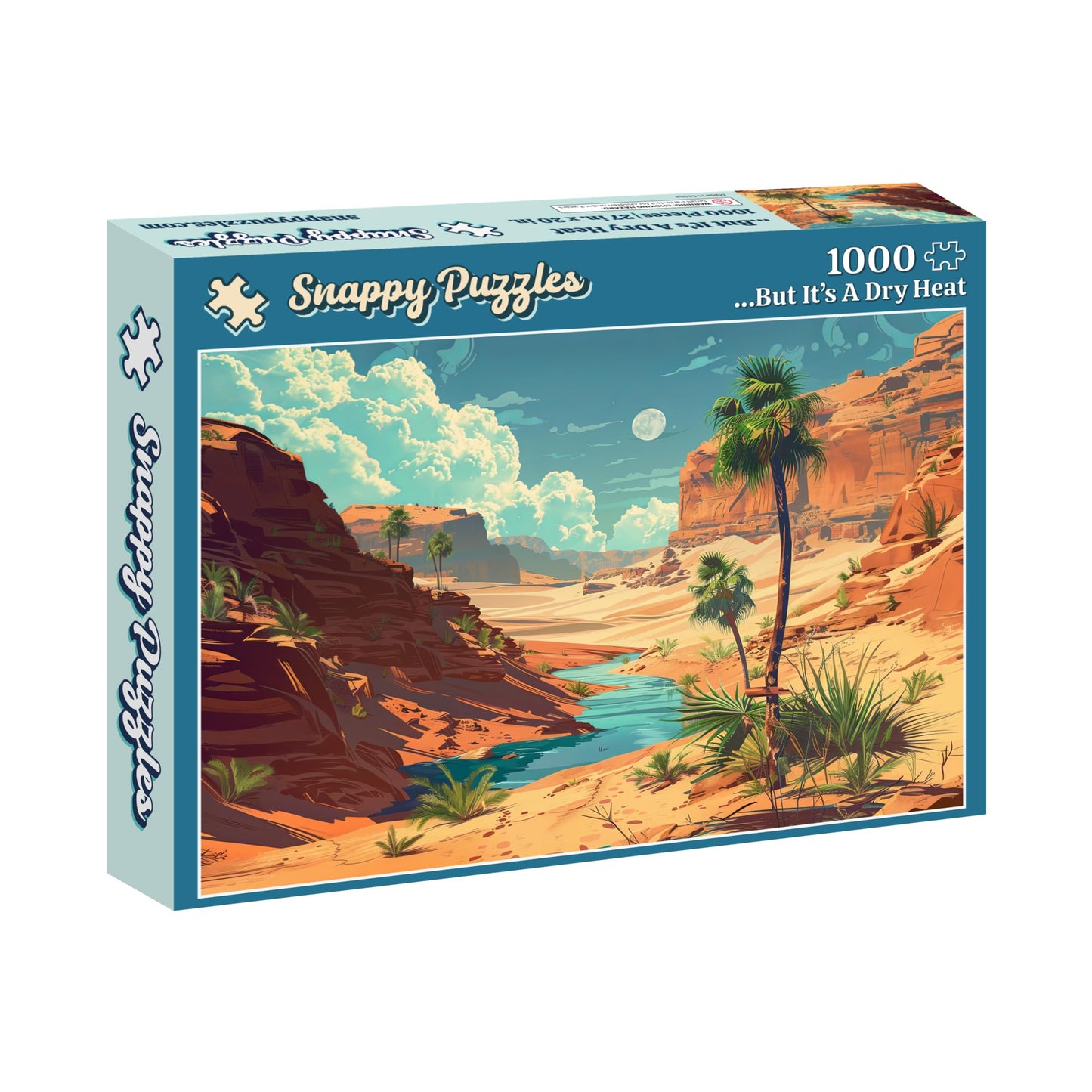 Snappy Puzzles - 1000 Piece Puzzle For Adults - ...But It'S A Dry Heat - Fun, Challenging, Hard, No Dust, Nature Landscape Jigsa