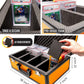 SLAB protective covering 4 Row Graded Card Storage Box PSA Card Slab Case For Graded cards Holds 160+ Slabs Graded Card Case for PSA Slab Box Graded Card Storage Sports Baseball Card Collector Gifts ( ORANGE )