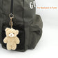 Zitokin Bear Plush Keychain Toys For Kids With Purple Heart 5'' Inch Stuffed Teddy Plushie Backpack Purse Pendant Gift For Girls