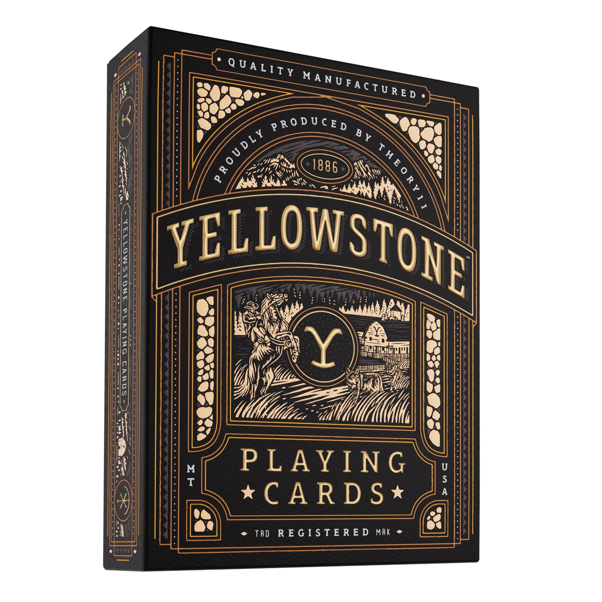 Theory11 Yellowstone Premium Playing Cards, Poker Size Standard Index, Luxury Playing Cards