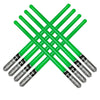 megasumer Pack of 8 Inflatable Light Saber decorative replica blade Toys - 8 Green Lightsabers - Pool  Beach  Party Favors  LARP  Halloween Costume  give Away  Christmas Stocking Stuffer