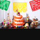Hosuly Mexican Fiesta Tablecloth 54 X 108'' Party Plastic Tablecloth Striped Table Cover For Mexican Fiesta Party Decorations(Bl