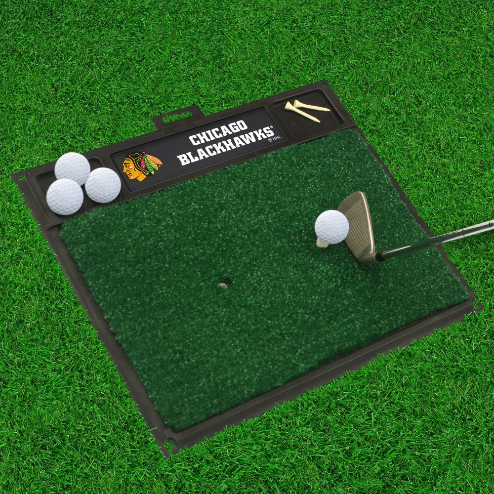 Fan Mats 15479 NHL - Chicago Blackhawks 20 x 17 Golf Hitting Mat