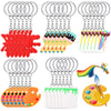 Tudomro Art Paint Party Favors Keychain Art Paint Splatter Palette Brush Keychain for Kids Artist Party Gift Supplies(60 Pieces)