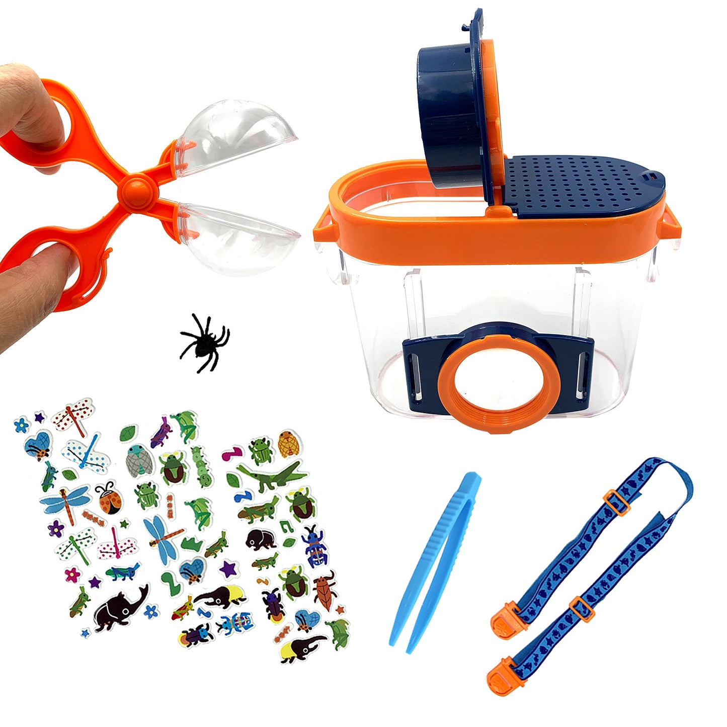 Jtcjozz Bug Catcher Kit, Bug Collection Kit, Outdoor Nature Explorer Kit With Tweezers, Stickers, Science Educational Kit, Bug O