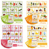 Fruits/Vegetable/Foods/Food Quantities English Flash Cards Pocket Card Learning Baby Toys For Children Pre-Kindergarten Kids Gif