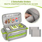 Jaffzora Carrying Case Compatible with Toniebox Starter Set Cute Storage Bag Fits for Tonies Figures Characters Tonies Headphones & Accessories  Grey&Green(Bag Only)