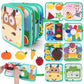 Cobelae Busy Book for Toddlers 1-3  Montessori Toys Busy Board for 1 Year Old  Felt Toddler Quiet Book  Educational Learning Activity Books  Kids Travel Toys  Gifts for Boys & Girls Ages 1+