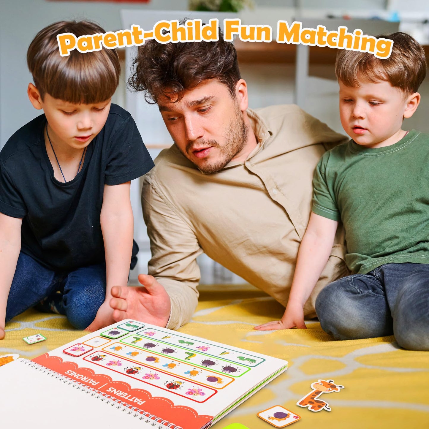 Preschool Learning Activities Spanish English Books - Montessori Educational Toys For 3 4 5 Year Old Girls, Sticker Books For To
