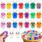 HEAEUNK 24-Pack Easter Egg Fillers, Bunny Squishy Squeeze Toys for Teens & Adults, Easter Basket Stuffers Essentials Gifts- Fits