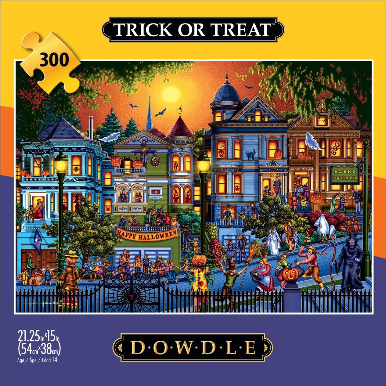 Buffalo Games 300 Piece Jigsaw Puzzle - Trick or Treat - Multicolor - 21.25 x 15.00 - Challenging Puzzle for Adults