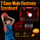 Zizz Indoor Basketball Hoop For Kids: Basketball Gifts For Boys 4-10 Led Light & Scoreboard Over The Door Basketball Hoop Birthd