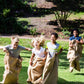 Alytree 6 Pack Burlap Potato Sack Race Bags, 24''X40'' Outdoor Lawn Games For Kids & Adults, Outside Yard Games For Birthday Par