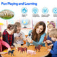 KECIABO Farm Animal Figurines Set, 8 Pcs Realistic Plastic Toys, Educational Multicolor Playset for Kids and Toddlers