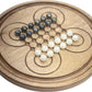 Surakarta Board Game - 9.5'' Roundabouts - Congkak - Sungka - Ayoayo - Adi -Traditional Marbles Games - Infinity Checkers - Made