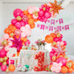 Bonropin Pink And Orange Balloon Arch Kit With Hot Pink Orange Metallic Gold Latex Balloons Garland Kit 18 12 10 5Inch Different