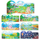 6 Pack Portable Jelly Sticker Quiet Book For Kids, Reusable Sticker Book For Toddlers, Preschool Learning Activities Learning & Education Toys, Animal Insect Dinosaur Ocean Space Traffic Travel Toys