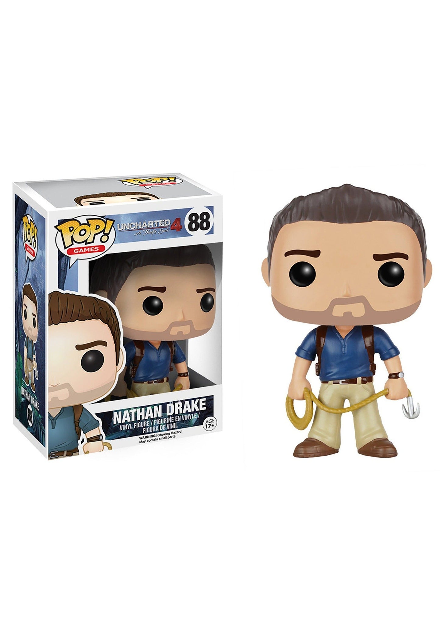Funko Pop Games: Uncharted Action Figure - Nathan Drake
