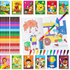 Ben Louis 24 Preschool Kindergarten Mini Coloring Books With 24 Crayons For Kids Birthday Party Favor Small Activity Books Bulk