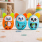 Toyshine Panda Baby Rattle Toy With Teether Ears  Cute Rolling Roly Poly Sensory Development Toy For Newborns & Toddlers | Bpa