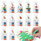 Yexiya 24 Set Christmas Coloring Craft Color Your Own Card Santa Claus Elf Elk Penguin Craft Kits Christmas Coloring Gift Bulk f