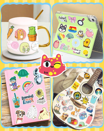 Bekayshad Stickers For Water Bottles, 300 Pcs Stickers For Kids Teens Girls Students Classroom Teacher Prizes For Kids Cute Vinyl Waterproof Laptop Stickers For School