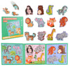Astaron 3D Magnetic Animal Puzzle With 60 Puffy Stickers For Toddlers, 41 Pieces Puzzles Preschool Education Learning Travel Toy