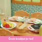 Calico Critters Breakfast Playset - Doll House Furniture & Décor, Small, Multi, Plastic, Model CC1836