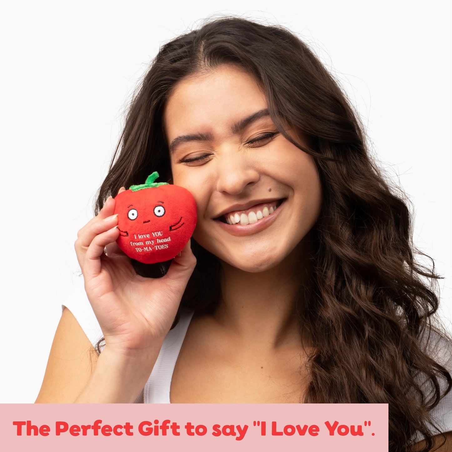 Bee! Tender Tomato Plushie - Super Soft Stuffed Animal, Red, Plush, Model TT1 - Perfect Gift for Loved Ones and Kids