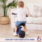 Kriddo Baby Balance Bike Mini Cruiser Design With Wide Pu Wheels For 1-3 Year Olds Ideal First Birthday Gift And Baby Toy, Blue