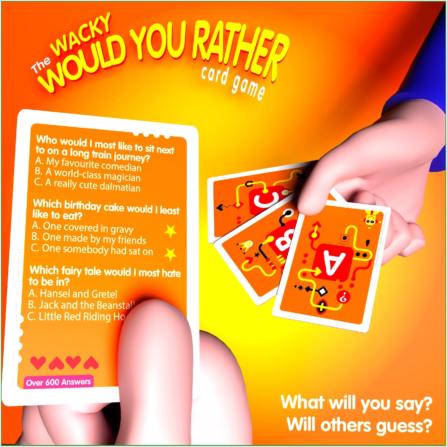 SUSSED Wacky Would You Rather Card Game | Travel-Friendly | Ages 7+ | Orange Deck | All Sorts Vol.2