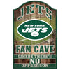 NFL New York Jets 05947010 Wood Sign, 11 x 17, Black