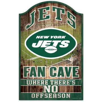 NFL New York Jets 05947010 Wood Sign, 11 x 17, Black