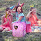 Wettarn 18 Inch Doll Carrier Set With Clothes And Accessories Including Doll Travel Bag, Doll Dress, Doll Shoes, Doll Sunglasses, Doll Backpack And Unicorn For Unicorn Birthday Gift(Purple)