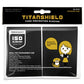 Titanshield (150 Sleeve/Black Small Japanese Sized Trading Card Sleeves Deck Protector Compatible With Yu-Gi-Oh, Cardfight!! Van